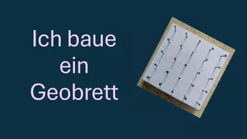 Vorschau - Mal- und Bastelvorlagen - Ich baue ein Geobrett - Deckblatt