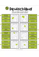 Vorschau - Fördermaterial/Inklusion - Deutschland - Bundesländer (Klammerkarten) - Seite 2