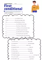 Vorschau - Arbeitsblätter - If Clauses / Conditional Typ 1 (If Sentences) - Seite 1