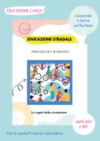 anteprima - Materiale di supporto/inclusione - Educazione stradale per ciclisti e pedoni - Pagina di copertina