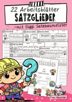 Vorschau - Arbeitsblätter - 22 Arbeitsblätter: Satzglieder (mit Siggi) - Deckblatt
