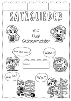 Vorschau - Arbeitsblätter - 22 Arbeitsblätter: Satzglieder (mit Siggi) - Seite 2