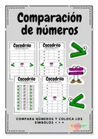 Vista previa - Hojas de trabajo - Comparar números - Portada