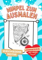 Vorschau - Wimpel Schatzkarten malen Wimpelkette zum Ausmalen Kunst Ausmalbilder - Deckblatt