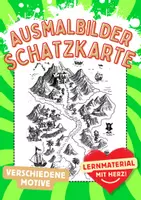 Vorschau - Arbeitsblätter - Ausmalbild Piratenschatz Kunst Piraten Ausmalbilder ausmalen Lückenfüller - Deckblatt