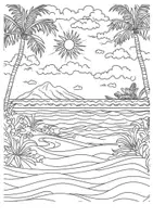 Vorschau - Kunst Piratenschatz Ausmalbild Piraten Kunstidee Schatzkarte Ausmalbilder ausmalen-1 - Seite 2
