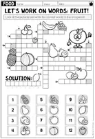 Vorschau - Arbeitsblätter - Fruit - Let's work on words! (2-fach differenziert) - Seite 1