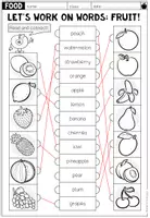 Vorschau - Arbeitsblätter - Fruit - Read and Connect - Seite 2