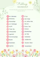 Vorschau - Arbeitsblätter - Fitness Workout Frühlingsedition - Deckblatt