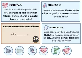 Vista previa - Juegos / Gamificación - TARJETAS RULETA MEDIDAS DE LONGITUD Y TIEMPO - página 2