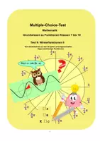 Vorschau - Arbeitsblätter - Multiple-Choice-Test Mathematik – Test 9 Winkelfunktionen II Vom Einheitskreis zu den Graphen und Eigenschaften trigonometrischer Funktionen - Deckblatt