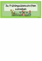 Vorschau - Aufgabenkarten - Zu Frühlingsüberschriften schreiben - Seite 2
