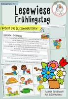Vorschau - Spiele - Lesewiese "Frühlingstag" I Kl. 1+2 - Deckblatt