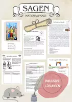 Vorschau - Arbeitsblätter - Sagen Materialpaket (Volkssagen) - Deckblatt