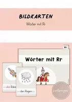 Vorschau - Bildkarten - Bildkarten: Wörter mit R r (Buchstabeneinführung) - Deckblatt