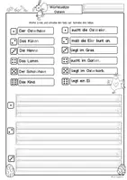 Vorschau - Arbeitsblätter - Ostern Würfelsätze Deutsch Klasse 1, 2, 3, DaZ, Sätze schreiben. - Seite 1