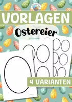 Vorschau - Mal- und Bastelvorlagen - Vorlagen - Ostereier - Deckblatt