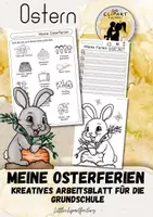 Vorschau - Arbeitsblätter - Meine Osterferien – Kreatives Arbeitsblatt - Deckblatt