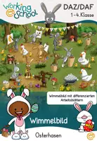 Vorschau - Arbeitsblätter - Wimmelbild Osterhasen | Differenzierte Aufgaben Klasse 1-3 | Ostern Grundschule - Deckblatt