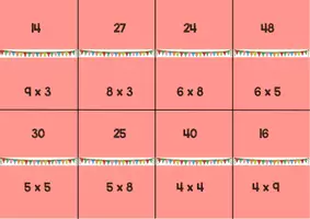 Vorschau - Spiele - Lesespiel Einmaleins/Multiplikation - 24 Karten - Seite 2