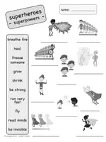 Vorschau - Arbeitsblätter - SUPERHEROES 6x worksheets Arbeitsbögen - Seite 3