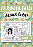 Vorschau - Mal- und Bastelvorlagen - Ausmalbild - Jesu Auferstehung (Ostern) - Deckblatt