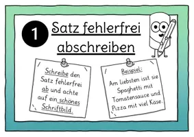 Vorschau - Arbeitsblätter - Satz des Tages / Satz der Woche - Tafelmaterial für Klasse 4/5/6 (mit Übersicht) - Seite 2