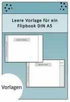 Vorschau - Anderer Materialtyp - Leere Vorlage für ein Flipbook DIN A5 mit 5 Seiten - Deckblatt