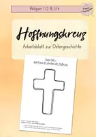 Vorschau - Arbeitsblätter - Hoffnungskreuz gestalten Arbeitsblatt Ostern - Deckblatt