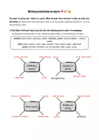 Vorschau - Arbeitsblätter - Writing an invitation to a party (differenziert) - Seite 2