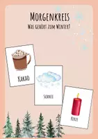 Vorschau - Bildkarten - Was gehört zum Winter?– Morgenkreiskarten für den Kindergarten - Deckblatt