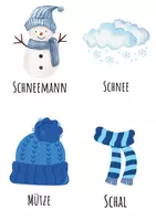 Vorschau - Bildkarten - Was gehört zum Winter?– Morgenkreiskarten für den Kindergarten - Seite 2