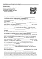 Vorschau - Arbeitsblätter - Arbeitsblätter zum Thema "Jimmy Wales" (Lückentext, Hörverstehen) + Lösung & MP3 - Deckblatt