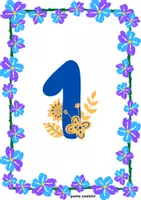 Προεπισκόπηση - Flashcards - ANOΙΞΙΑΤΙΚΟΙ ΑΡΙΘΜΟΙ ΜΕ ΛΟΥΛΟΥΔΙΑ 0-10-διακόσμηση τάξης! 🌸 - Σελίδα 2