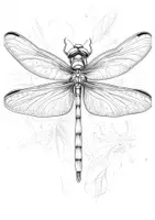 Vorschau - Mal- und Bastelvorlagen - Ausmalbild Libellen Kunst Ausmalbilder Insekten ausmalen Lückenfüller - Seite 2