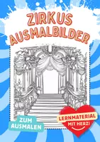 Vorschau - Zirkuszelt Kunstidee Ausmalbilder Zirkus ausmalen Zwischendurch - Deckblatt