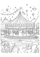 Vorschau - Kunst Zirkuszelt Ausmalbild Zirkus Kunstideen Ausmalbilder ausmalen - Seite 3