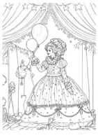 Vorschau - Arbeitsblätter - Ausmalbild Zirkus Kunst Ausmalbilder Manege ausmalen Lückenfüller - Seite 2