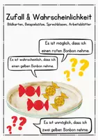Vorschau - Arbeitsblätter - Zufall & Wahrscheinlichkeit mit Bonbons (Fasching/Karneval) - Deckblatt
