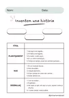 Vista previa - Hojas de trabajo - ESCRIURE HISTÒRIES - Portada
