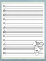 Vorschau - Arbeitsblätter - Briefpapier "Eisbär" - Lineatur - 4 Versionen - Seite 3