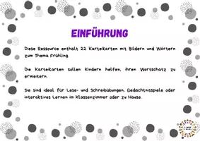 Vorschau - Stationenlernen - Frühling Flashcards - Seite 1