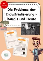 Vorschau - Arbeitsblätter - Probleme der Industrialisierung - Deckblatt