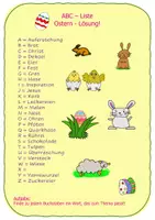 Vorschau - Arbeitsblätter - ABC-Liste Ostern - Seite 2