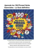 Vista previa - Unidades / Secuencias / Situaciones de Aprendizaje - Aprende los 100 phrasal verbs esenciales - Portada