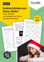 Vorschau - Arbeitsblätter - Kreatives Schreiben zum Thema „Winter” - Deckblatt
