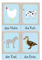 Vorschau - Bildkarten - Bild und Wortkarten Bauernhof - Freebie - Seite 2