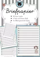 Vorschau - Mal- und Bastelvorlagen - Briefpapier "Kinder" - Lineatur - 6 Versionen - Deckblatt