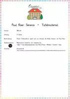 Vorschau - Präsentationen/Tafelbilder - Paul Klee / Senecio: Tafelmaterial & Bildanalyse (Kunst) - Kl. 3/4 - Seite 1