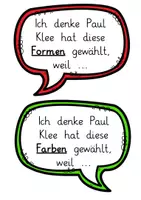 Vorschau - Präsentationen/Tafelbilder - Paul Klee / Senecio: Tafelmaterial & Bildanalyse (Kunst) - Kl. 3/4 - Seite 3